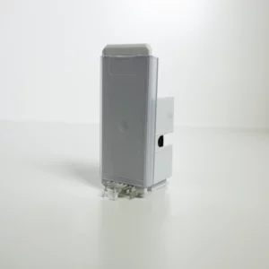 Warenvorschub mit Labelhalter, Breite 28 mm, Höhe 75 mm, lichtgrau