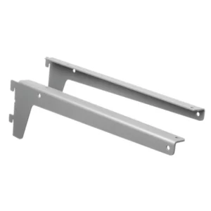 Konsolenpaar für Glasböden, silber