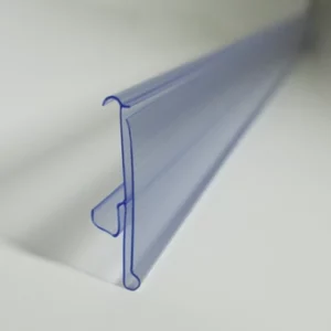 Scanningschiene TE 39, Einschubhöhe 39 mm, zum Klemmen, transparent