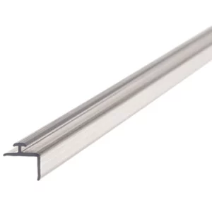 Adapter-T Profil A002 mit Abkantung, selbstklebend, transparent