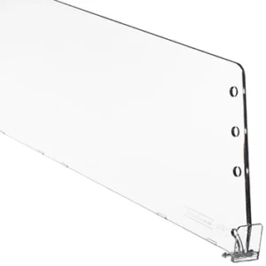 Fachteiler D120 Höhe 120 mm, mit vorderer Fixierung, transparent